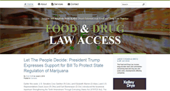 Desktop Screenshot of fooddruglaw.com